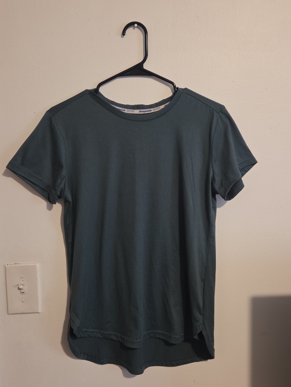 Aeropostale Sport Short Sleeve Crewneck Tee in Teal Green